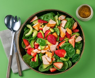 Laksesalat med Babyspinat
