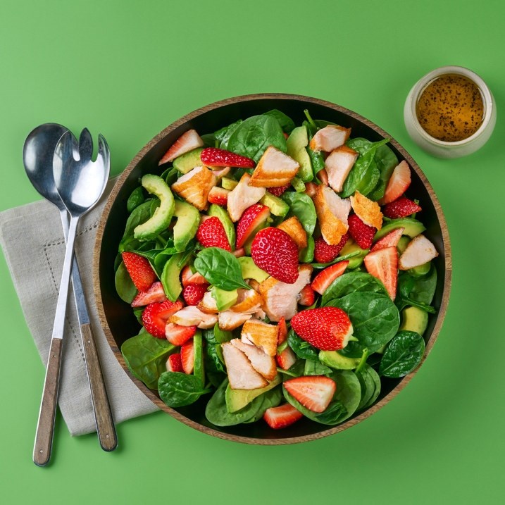 Laksesalat med Babyspinat