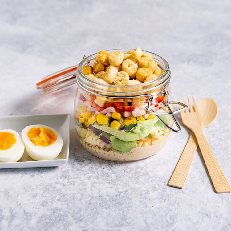 Salat på glass med Isberg Mix