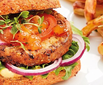 Selleriburger med Ferdig Preppa salat