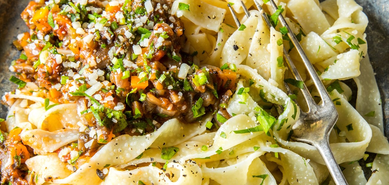 Slik tilbereder du grønnsaksbolognese