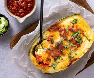 Gratinert spagettigresskar