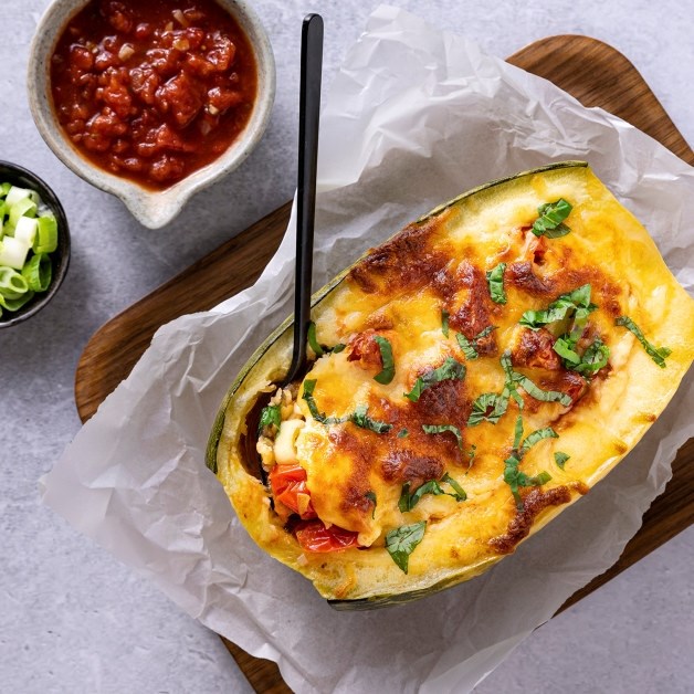 Gratinert spagettigresskar