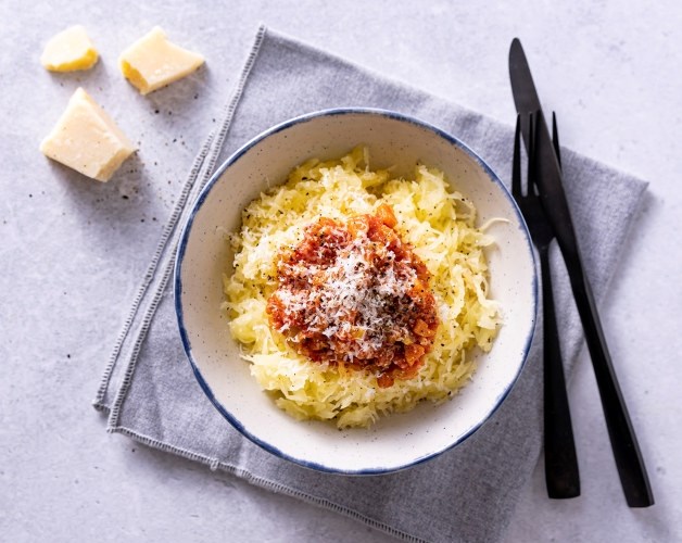 Spagettigresskar med tomatsaus