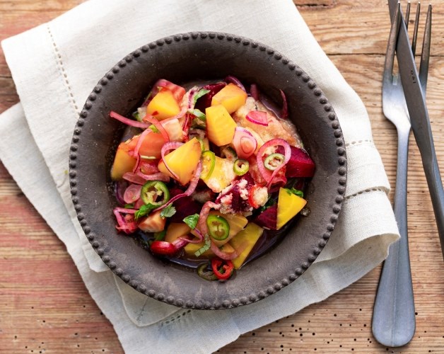 Beteceviche med leche de tigre