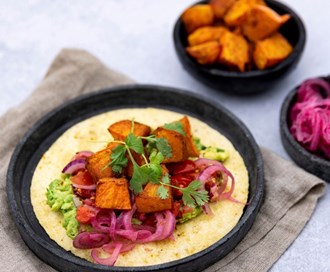 Bakt Hokkaido til taco