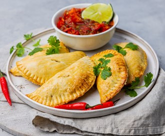 Empanadas med vegetarfyll