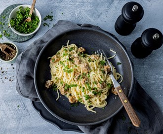 Vegetarisk Pasta Alfredo