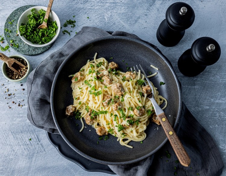 Vegetarisk Pasta Alfredo