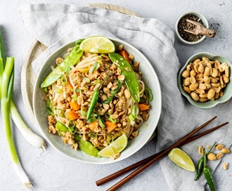 Pad Thai med vegetardeig