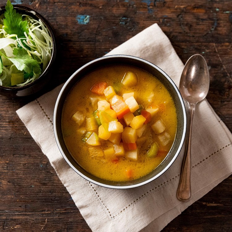 Grønnsakssuppe med asiatisk vri