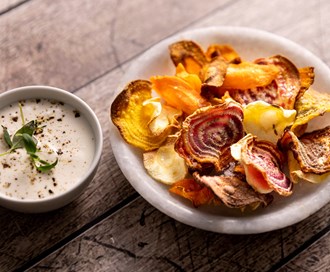 Rotgrønnsakschips i airfryer