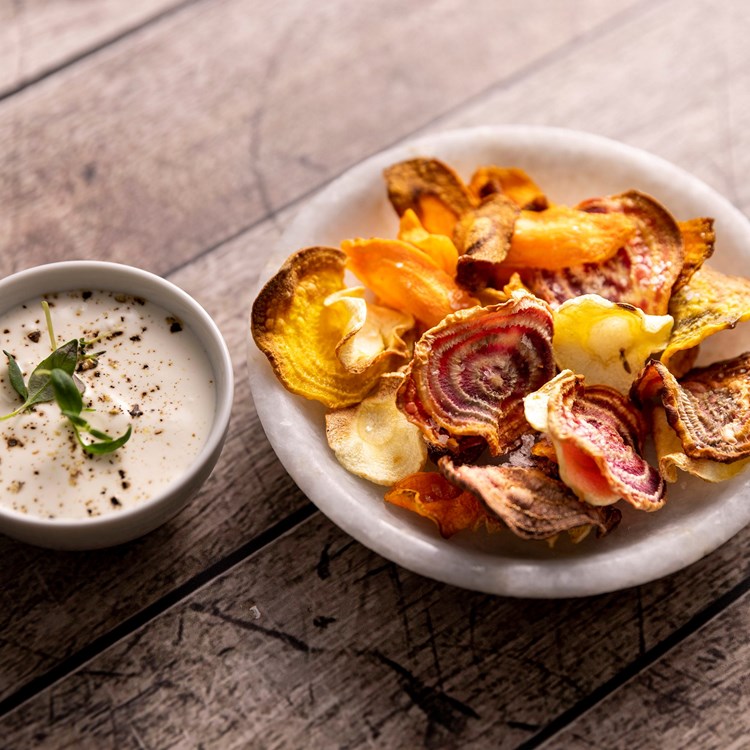 Rotgrønnsakschips i airfryer