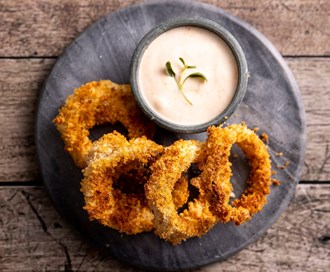 Løkringer i airfryer