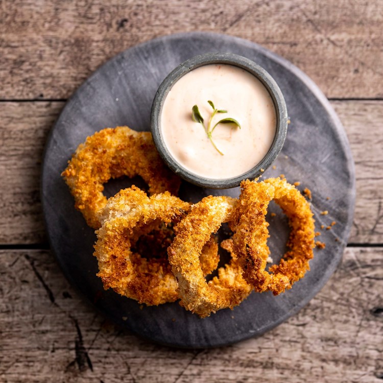 Løkringer i airfryer