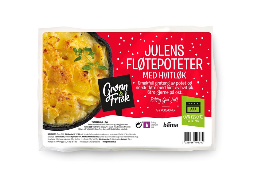 Julens Fløtepoteter Med Hvitløk