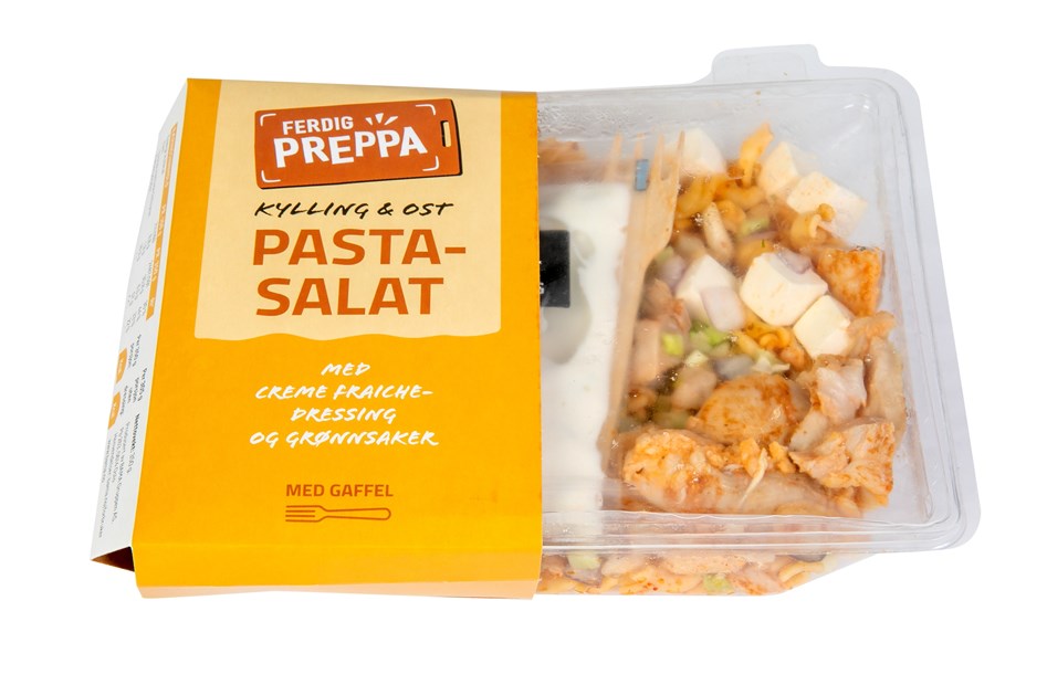 Kylling & ost pastasalat