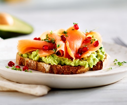Avokado med laks