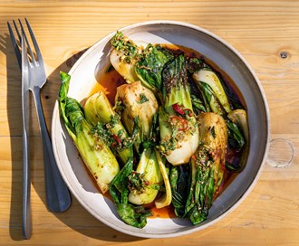 Spicy pak choy wok