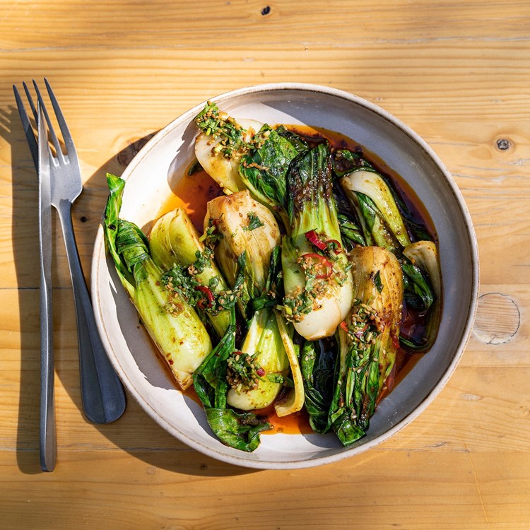 Spicy pak choy wok