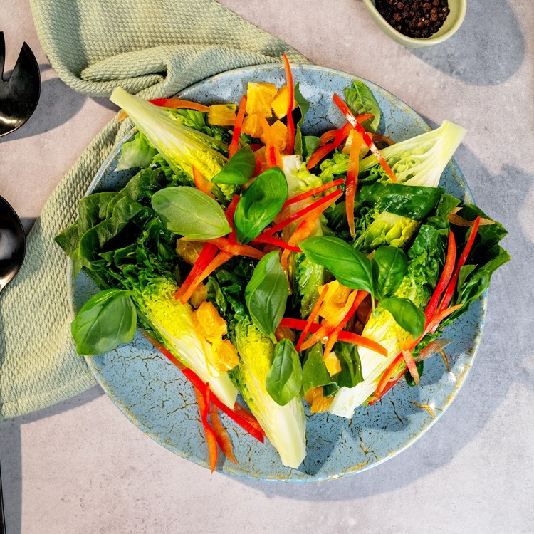 Norsk hjertesalat med appelsin og paprika
