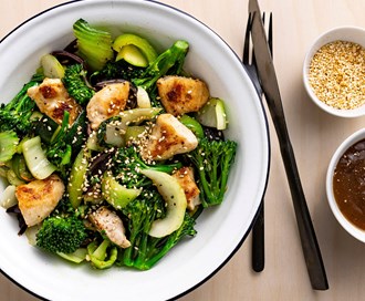 Wok med pak choy