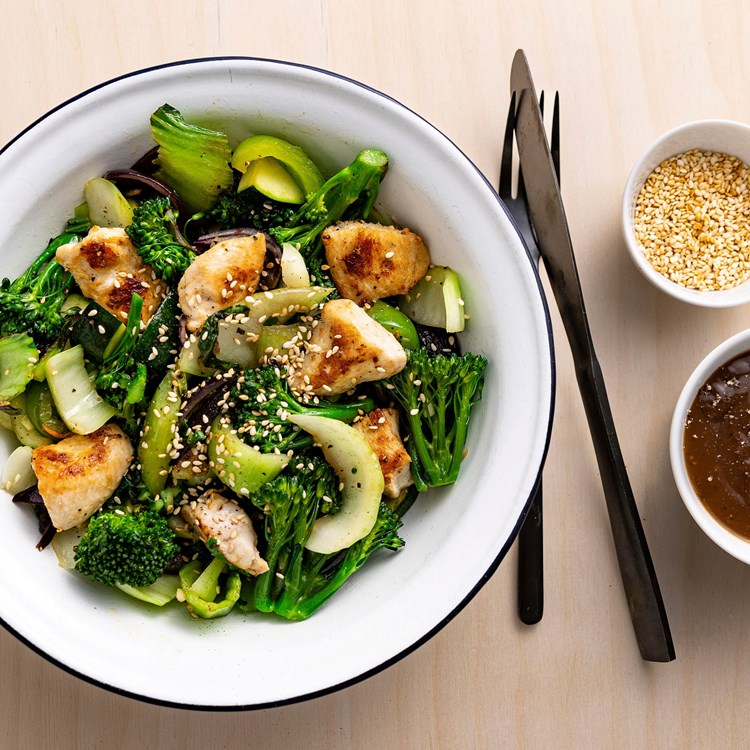 Wok med pak choy
