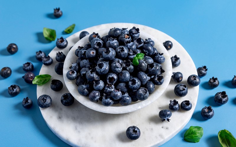 Nå er blåbærene veldig gode!