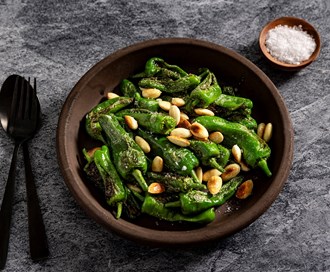 Padron med stekte mandler