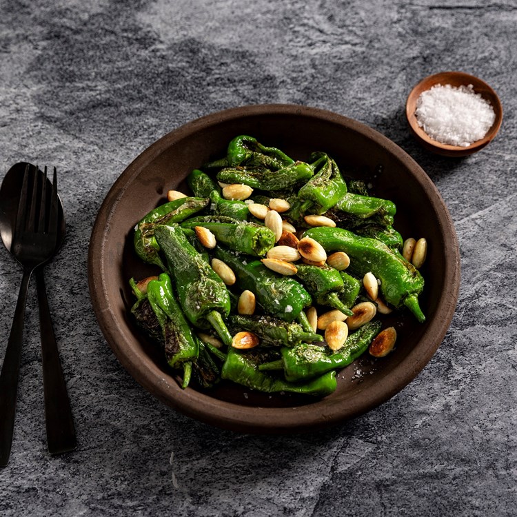 Padron med stekte mandler