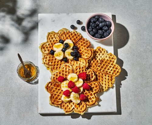 Proteinvafler med banan