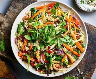 Salat med rotgrønnsaker og bulgur