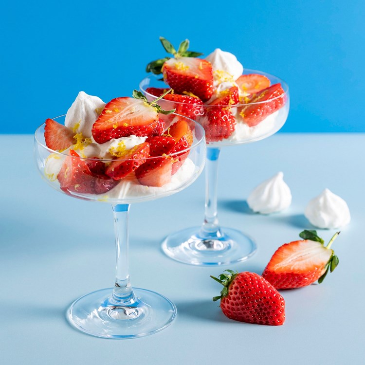 Jordbær med mascarponekrem