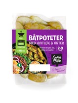 Båtpoteter med hvitløk og urter