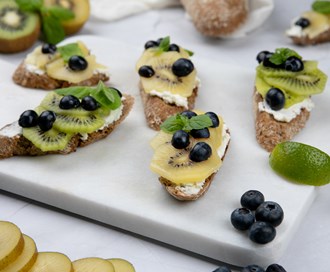 Bruschetta med kiwi