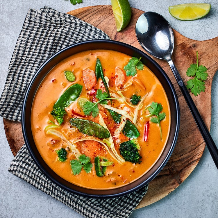 Thaisuppe med Wok Mix