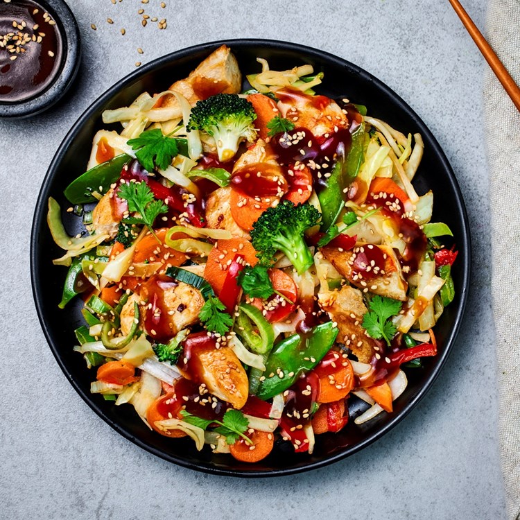Wok Mix med kylling og hoisin