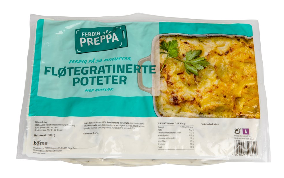 Fløtepoteter med hvitløk