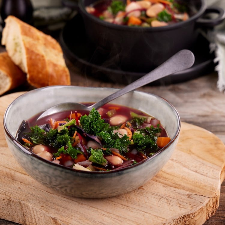 Toscansk suppe med grønnkålmix