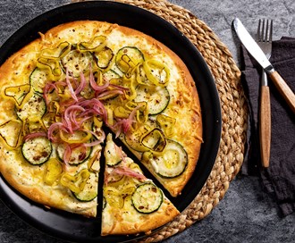 Vegetarpizza med Corno-paprika
