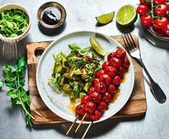 Grillet tomatspyd med asiatisk glaze