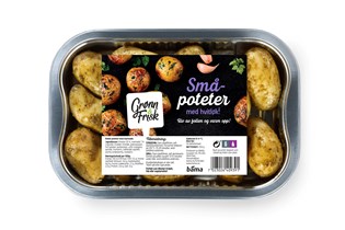 Småpoteter med hvitløk