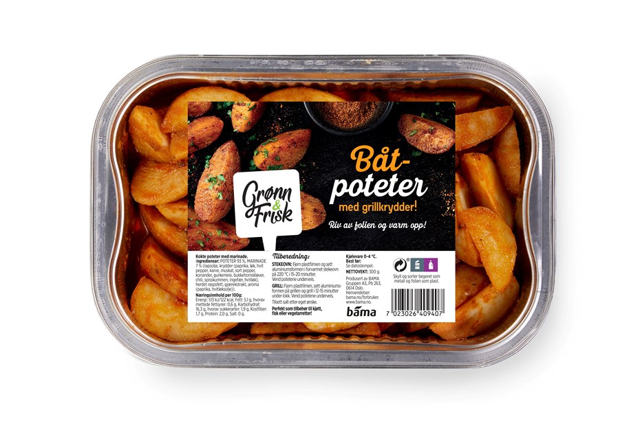 Båtpoteter med grillkrydder