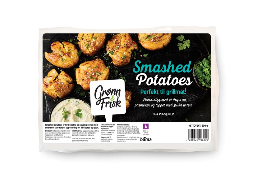Smashed potatoes