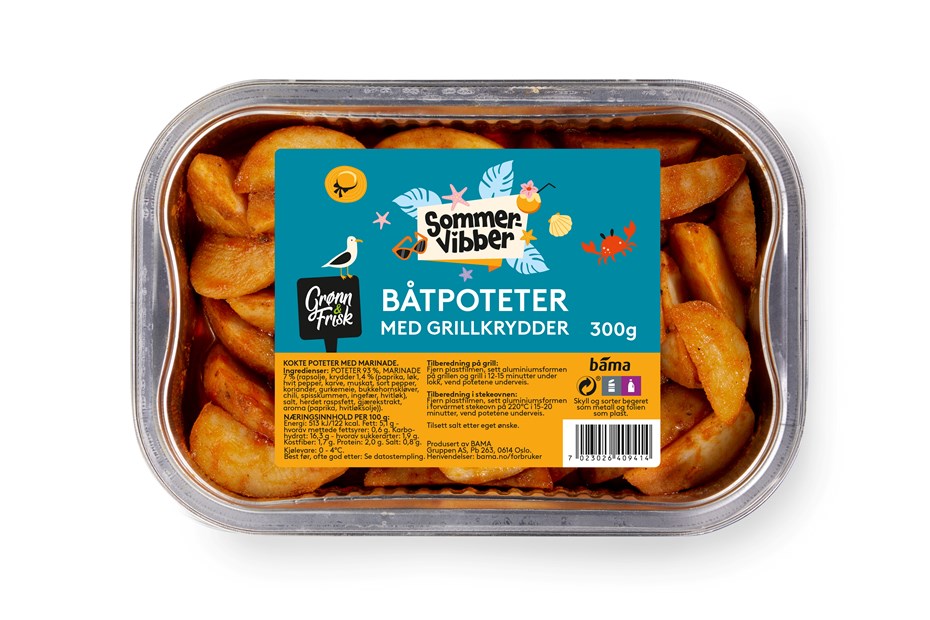 Båtpoteter med grillkrydder