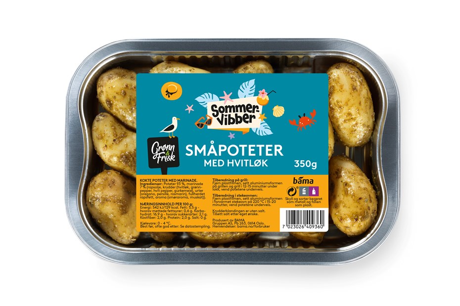 Småpoteter med hvitløk