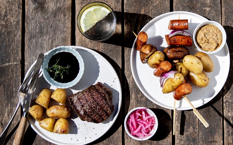 Poteter på grillen på 1-2-3