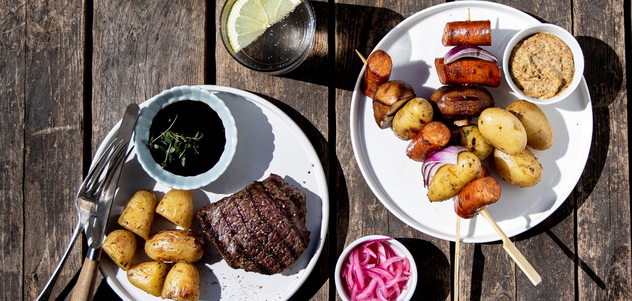 Poteter på grillen på 1-2-3